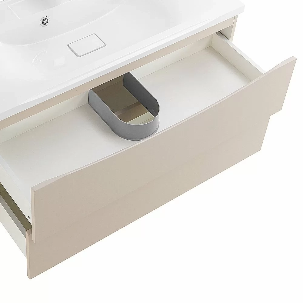 Тумба с раковиной Belbagno MARINO 100 подвесная Crema Opaco