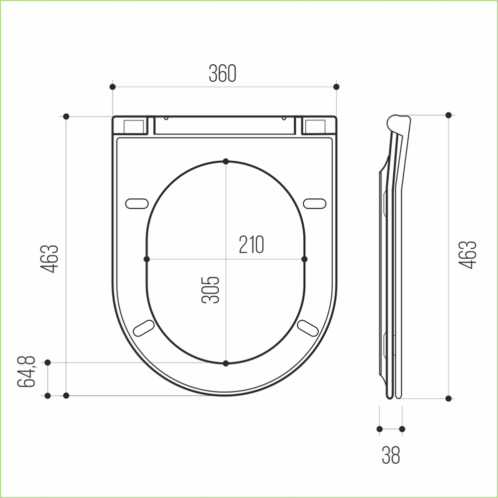 Сиденье для унитаза  WAVE NEO дюропласт, микролифт БЕЛЫЙ глянец
