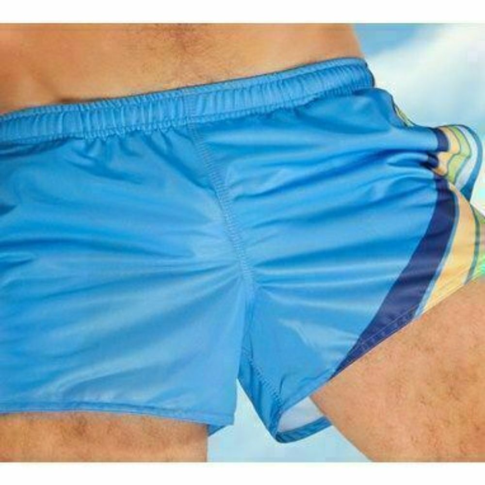 Мужские шорты спортивные голубые Aussiebum Score Shorts Blue