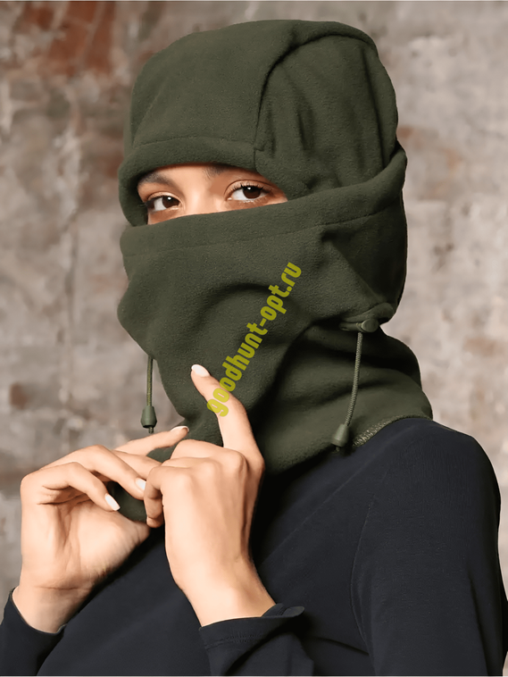 Тактическая зимняя балаклава флисовая Олива