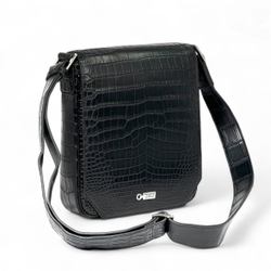 Мессенджер-Сумка через плечо Zilli из кожи крокодила