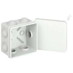 Распаячная коробка ЭРА KOR-80-80-50-7gv-MP серая 80х80х50мм с гермовводами 7 входов прямой монтаж IP55