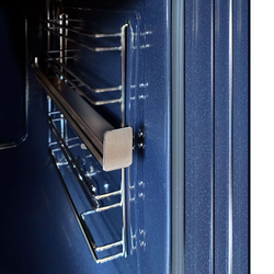 Электрический духовой шкаф встраиваемый GINZZU HOE-248 91л, черный с дисплеем, конвекцией, грилем