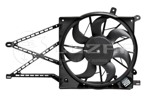 Вентилятор охл. радиат. в сб. Opel Astra H с 2004 г. с диф. (LUZAR)