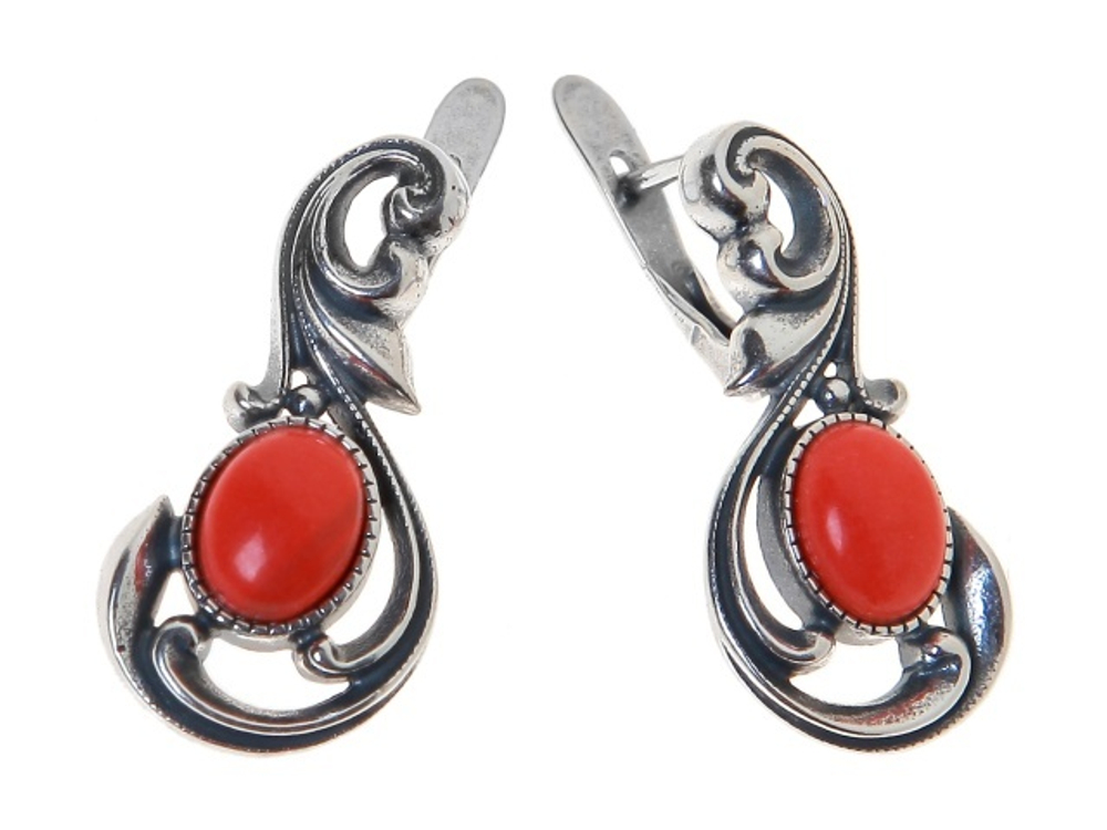 "Монферран" серьги в серебряном покрытии из коллекции "Архитектура" от Jenavi с английским замком