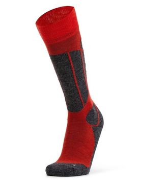 Термоноски женские Norveg Sport Wool  высокие (9SWSWRU-165), красный+антрацит