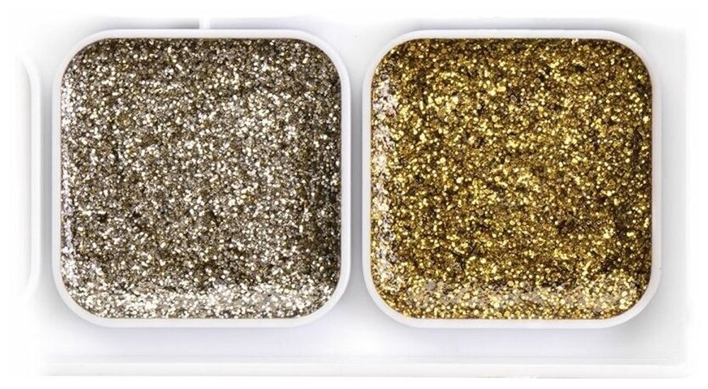 Краски акварельные ЮНЛАНДИЯ "ВЕСЕЛЫЙ ШМЕЛЬ", медовые, 22+2 цвета (золото + серебро), ВОЛШЕБНЫЕ, 191523