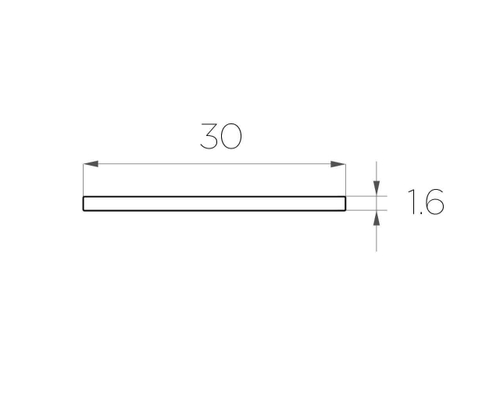 Алюминиевая пластина для ленты LC-AP-01630-2 anod