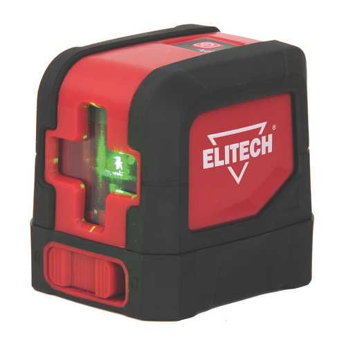 Нивелир лазерный ELITECH ЛН 3К-ЗЕЛ (20м,гор/верт луч,очки,штатив 1,2м,зажим,мишень,кейс,IP54)