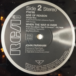 Винтажная виниловая пластинка LP John Farnham Age Of Reason (Germany 1988) Maxi Single 45 RMP