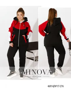 Костюм 17-276-Черный-красный Minova