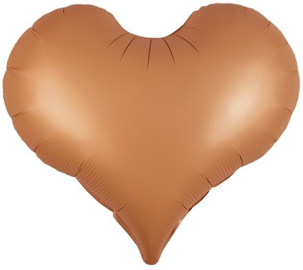 Сердце Люкс 61 см "Матовое светло-коричневого цвета"