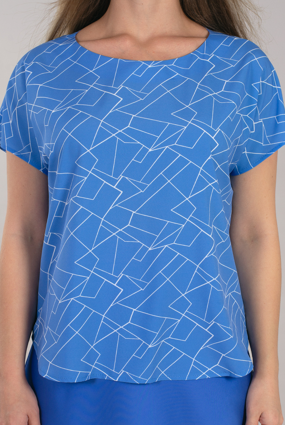 Блузка женская 3256ЗПк, графика #176Грж093256зпк