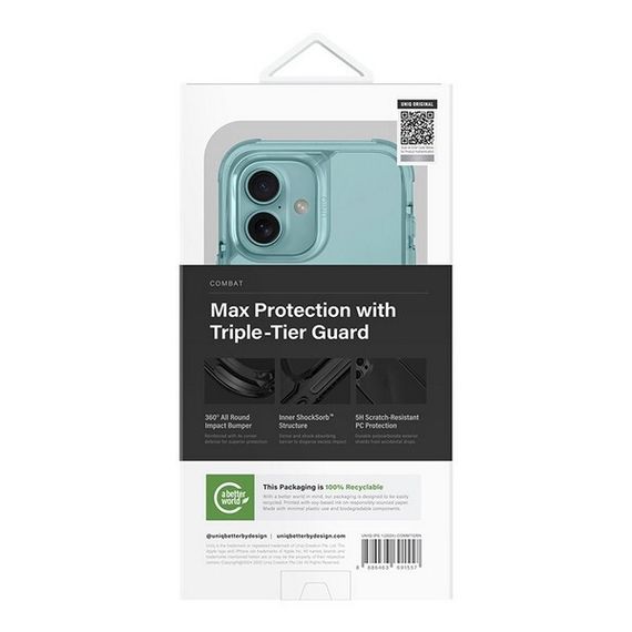 Чехол Uniq Combat MagSafe для iPhone 16 Teal Green (IP6.1(2024)-COMMTGRN)