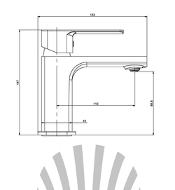 Смеситель для раковины LAPARET GEO N3014902LPT
