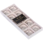 Свеча «Аура» (набор 10 шт) 7.5*18.5 См, Розовое золото