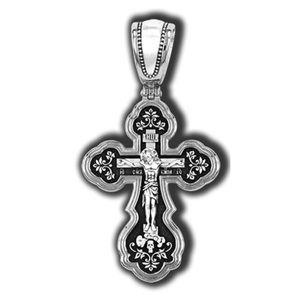 Крест женский серебряный.