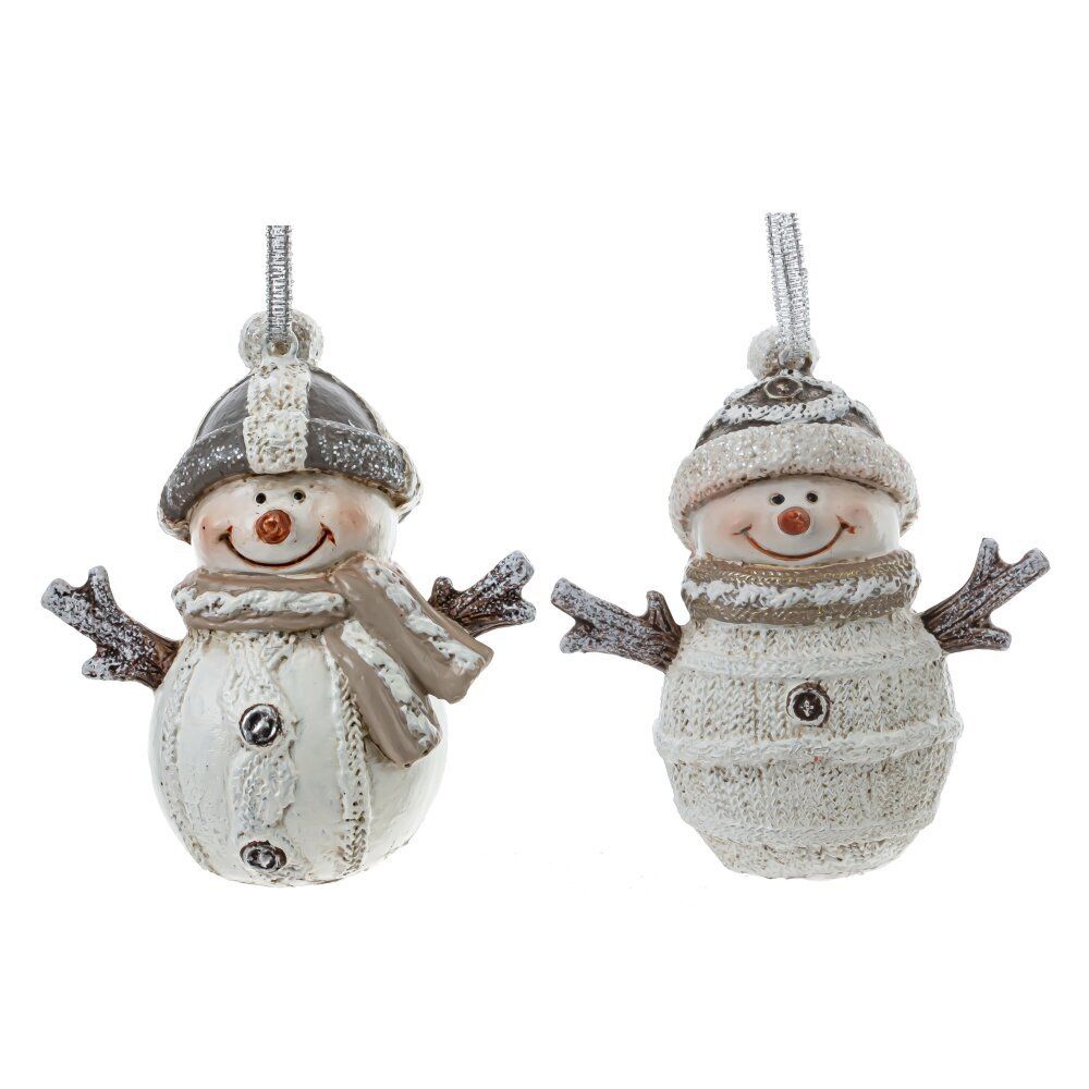 GAEM Фигурка декоративная подвесная "Снеговик", L8 W4 H8,5 см, 2в.