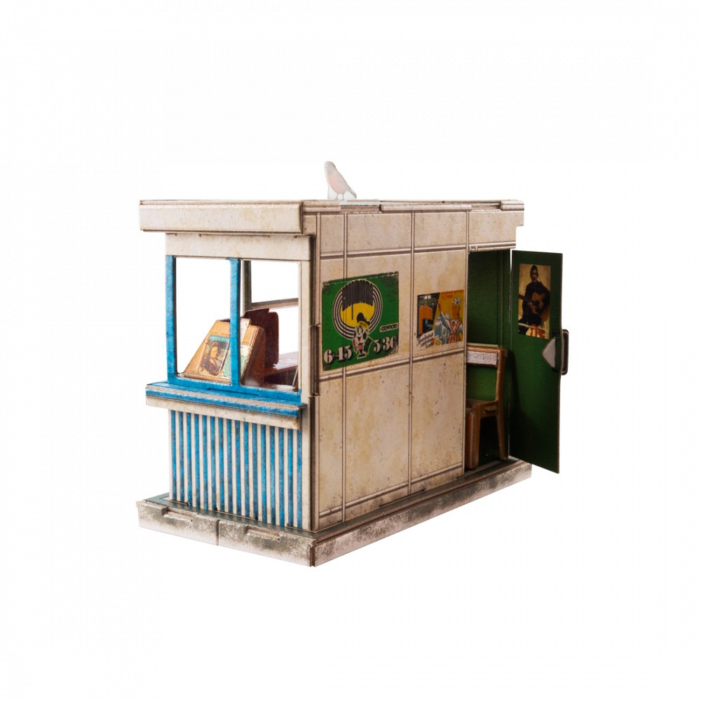 Газетный киоск "Союзпечать. Сборная модель из картона.