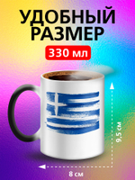 Кружка хамелеон с флагом "Чехия"