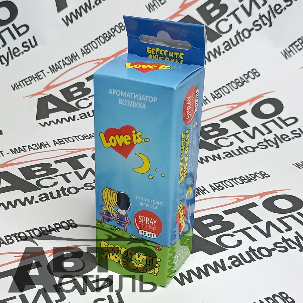 Ароматизатор спрей-картон Contra  30мл Love is  (тропические фрукты)