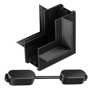 135275 SHINO NT24 109 черный Соединитель "Г"(переход с потолка на стену) для шинопровода встраиваемого в ГКЛ IP20 24V EASY