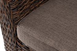 "Капучино" диван из искусственного ротанга (гиацинт) двухместный, цвет коричневый