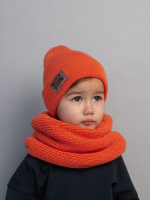 Шапка весенняя/осенняя вязаная КИКИ(Грейпфрут)