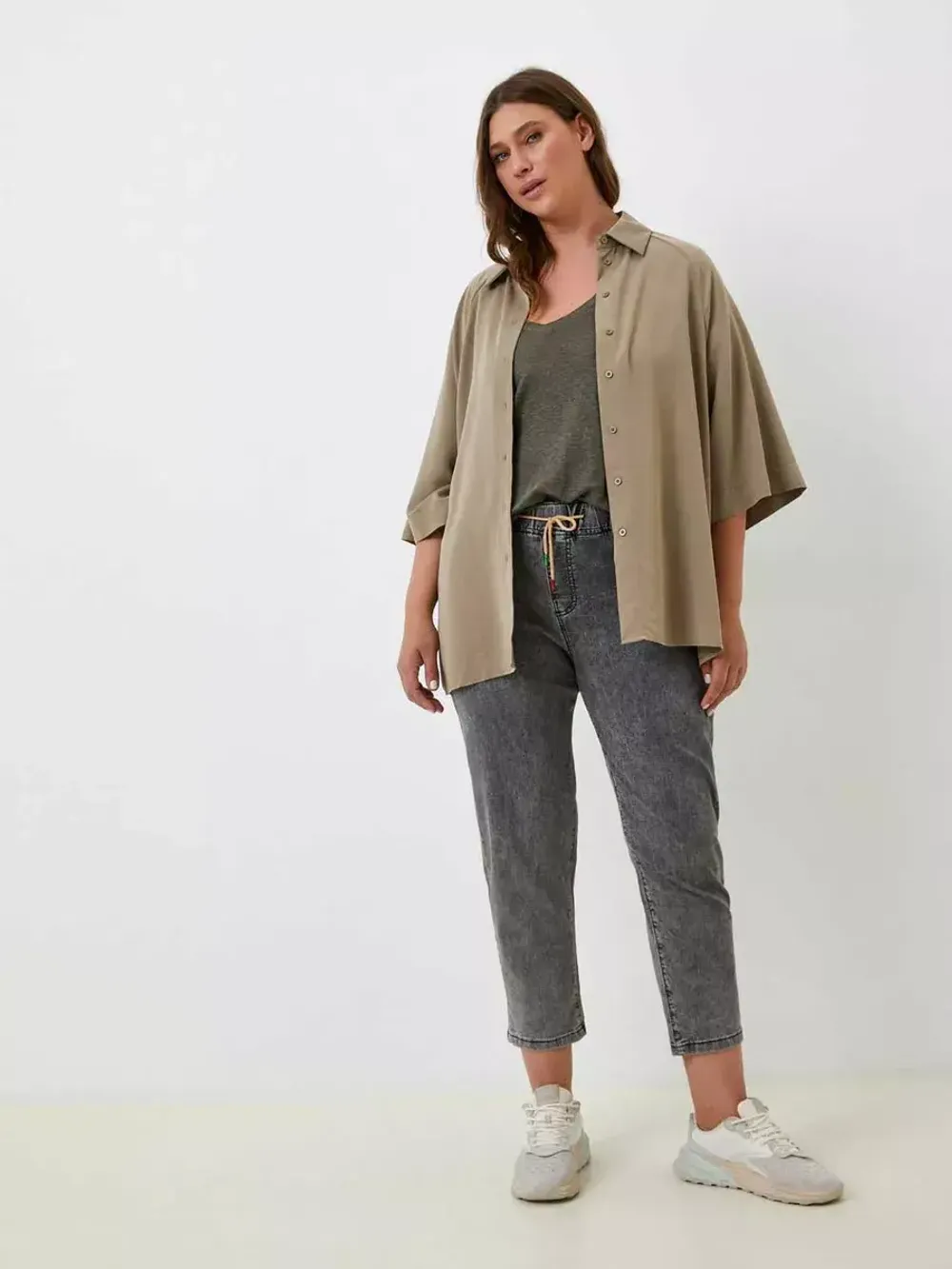 Джинсы на резинке