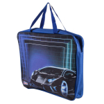 Папка А4 с ручками, текстиль с кожзамом, 50мм, микс12 дизайнов