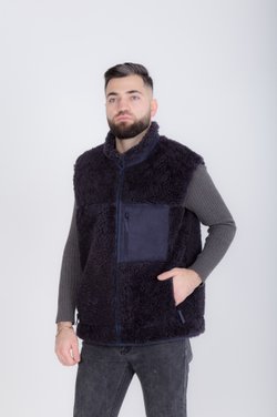 жилет из овчины мужской