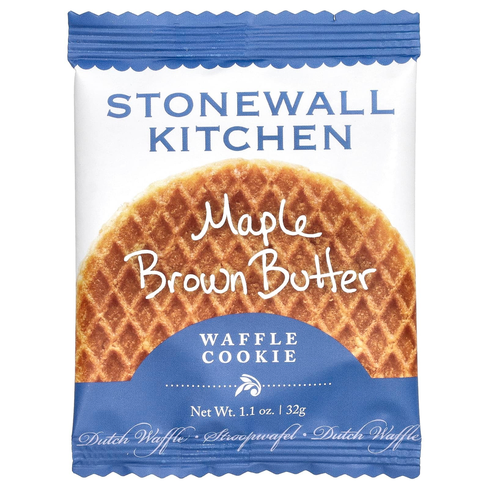 Stonewall Kitchen, вафельное печенье, с кленовым сиропом и коричневым маслом, 8 голландских вафель по 32 г (1,1 унции)