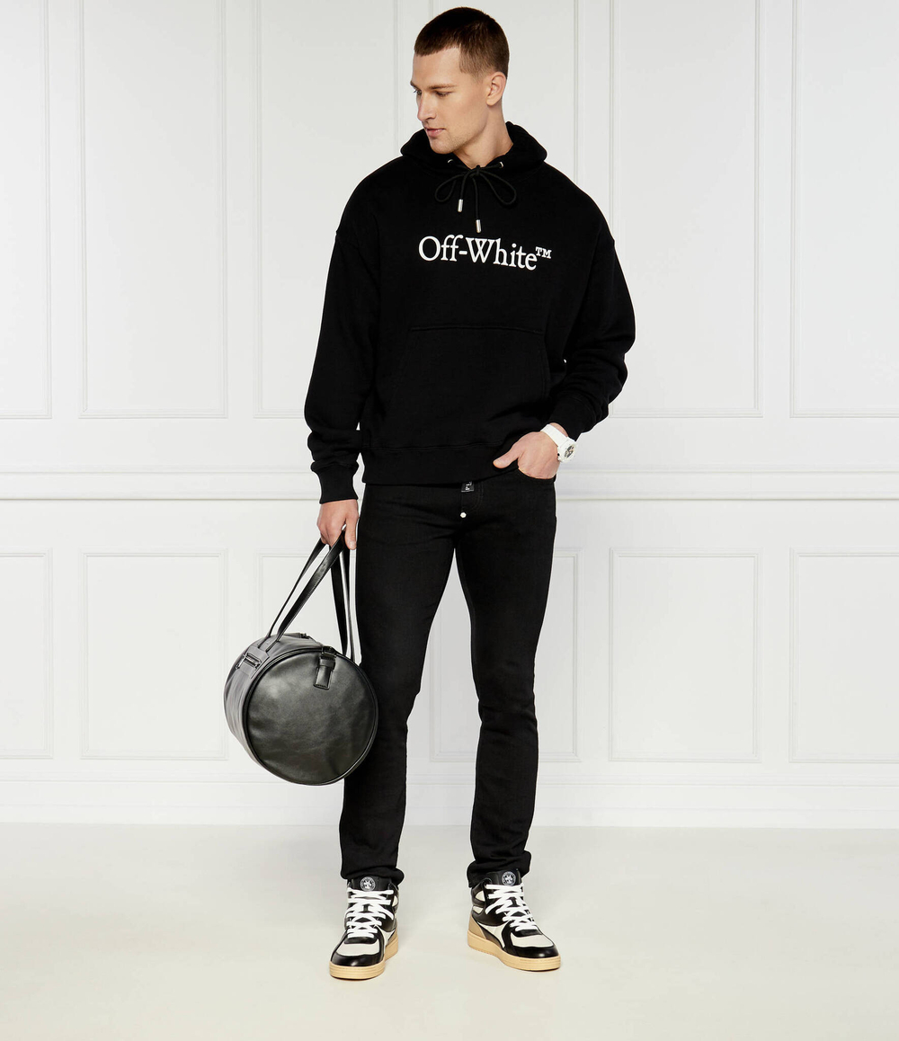 Худи BIG BOOKISH SKATE OFF-WHITE - черный(OMBB085C 99FLE012)