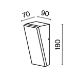Уличный настенный светильник Outdoor O436WL-L10GF3K1