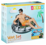 56835, Intex, Надувной круг-кресло 135см "Camo River Run 1" с ручками, до 100кг