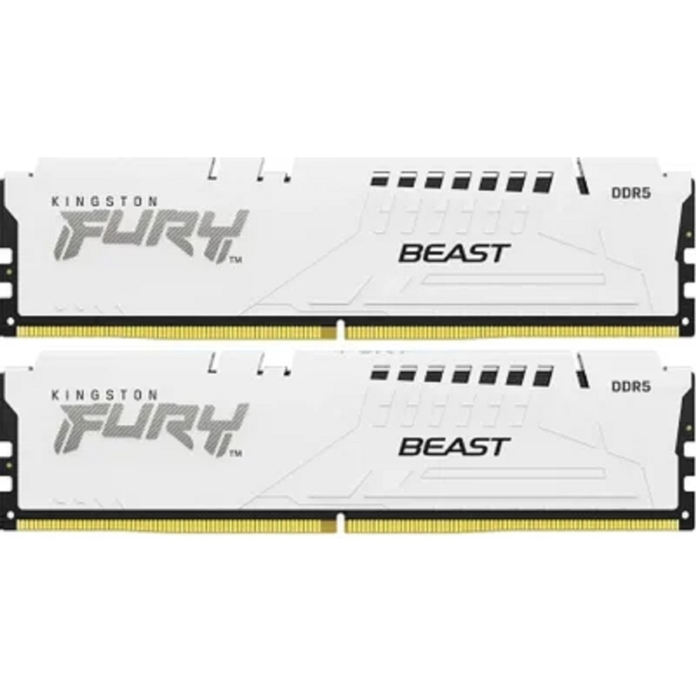 Оперативная память Kingston 32GB 5600MT / s DDR5 CL40 DIMM (Kit of 2) FURY Beast White XMP KF556C40BWK2-32