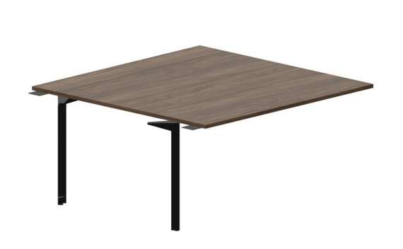 Составной стол на 2 рабочих места 158х156,6х75см (без отверстий) - приставной элемент