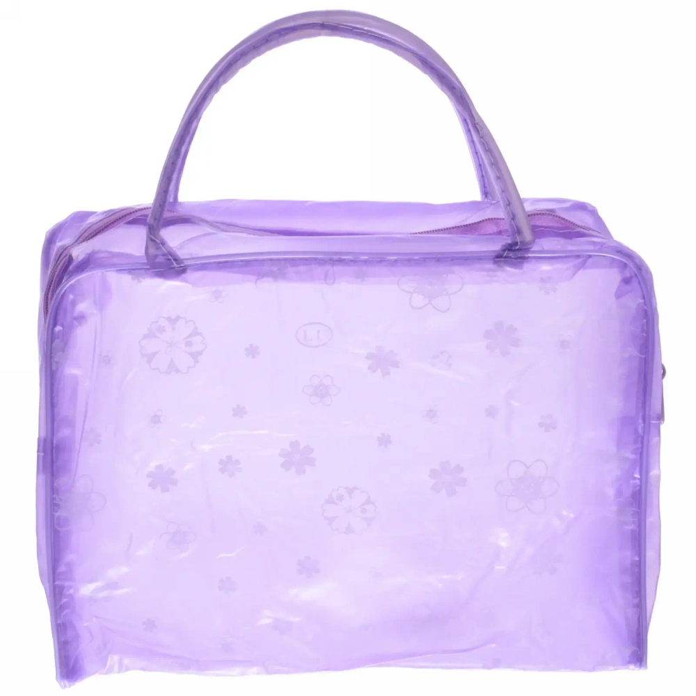 Косметичка «Adventure - Feathers», ромашки, цвет фиолетовый 24*17см