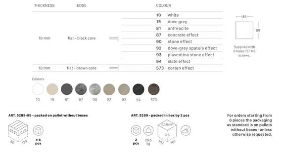 Compact Laminate для подстолья Nemo, Domino, Tiffany, Cross