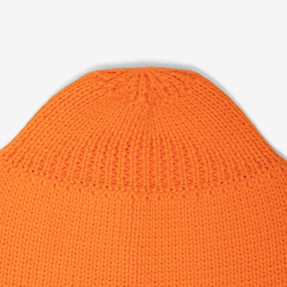 Beanie Hat Patch Name Orange