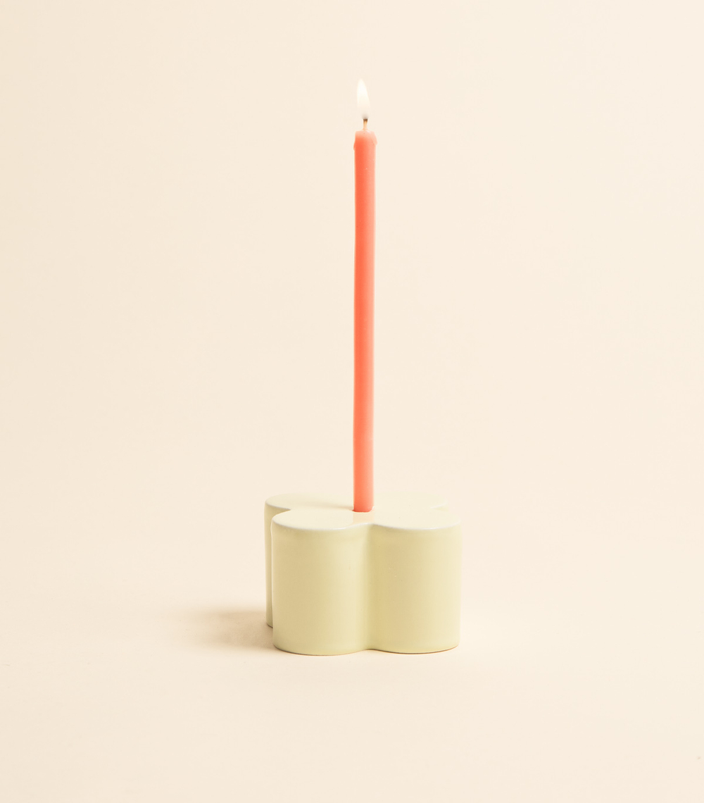 Подсвечник под тонкую свечу — Кватро, кукуруза | Мария Кеслер