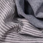Варёный хлопок "Серая полоска", 2мм