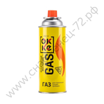 Газ для порт. плит ОККE (520 мл. метал.баллон, цанг. всесезонный), 12 шт/уп