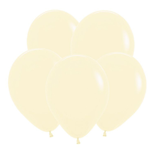 S 12" Матовый Пастель Нежно-желтый / Yellow / 50 шт.