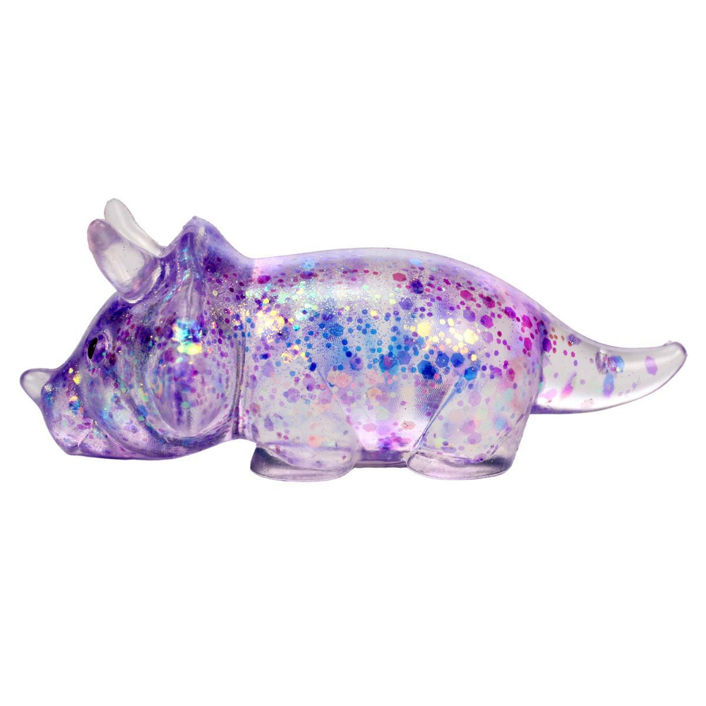 Мякиш с блестками Динозаврик, 4 цвета микс, с-30391