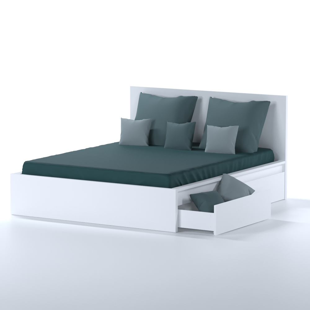 Кровать Варма сэнг 160, габариты: 176*208*100/38, белый