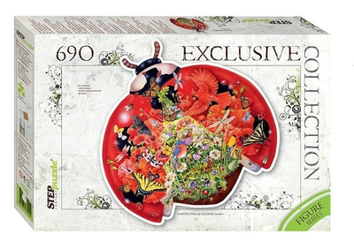 Пазл 690эл. Контурный "Божья коровка" (Степ Пазл)