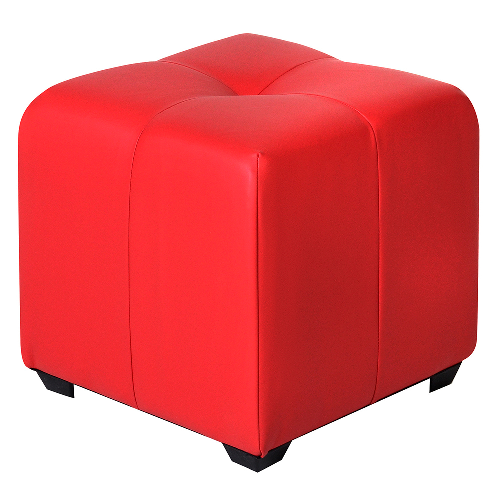 Пуф Николь Красный ЭкоКожа