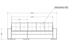 Диван угловой левый "Августин" (Antonio java), Комфорт-S, г. Ижевск