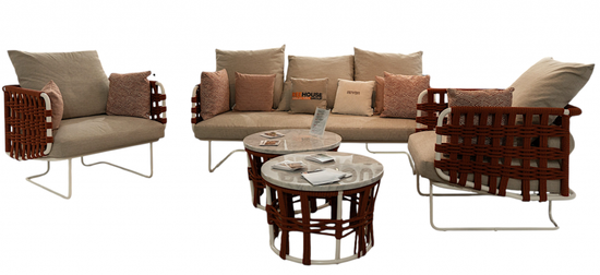 Комплект плетеной лаунж мебели Nido